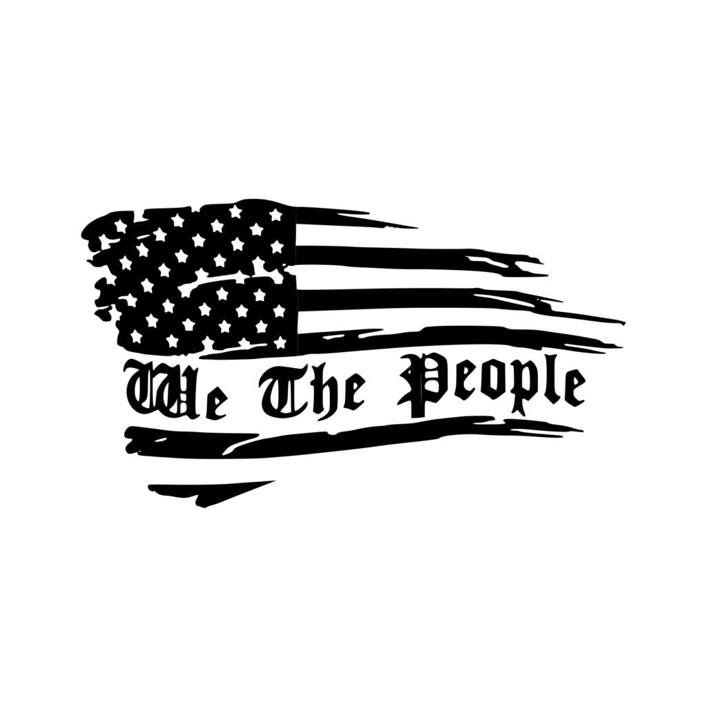 We The People American Flag Vinyl Decal – Oregon Custom Graphics